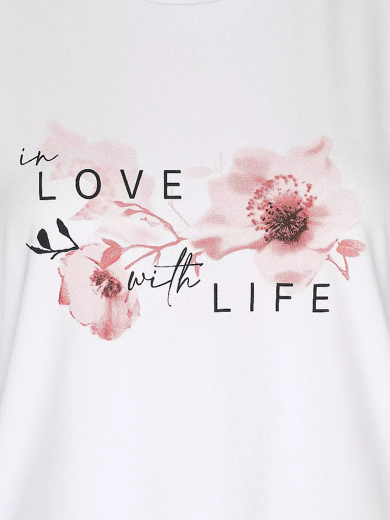 JOY SPORTSWEAR | Damen T-Shirt Luzie in Love with Life | Bianco