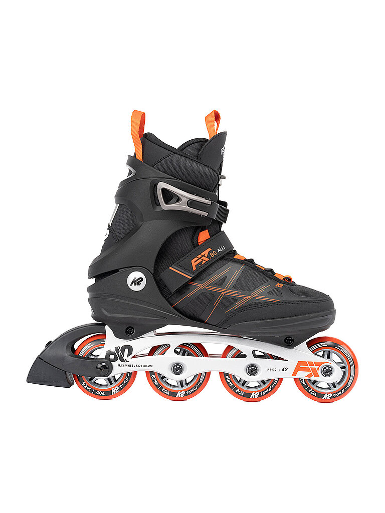 Pattini in linea da uomo F.I.T. 80 Alu nero 42