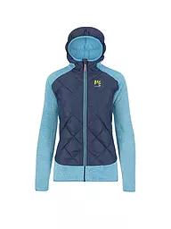 KARPOS | Damen Iso Hybridjacke Marmarole Hoodie | Blu scuro