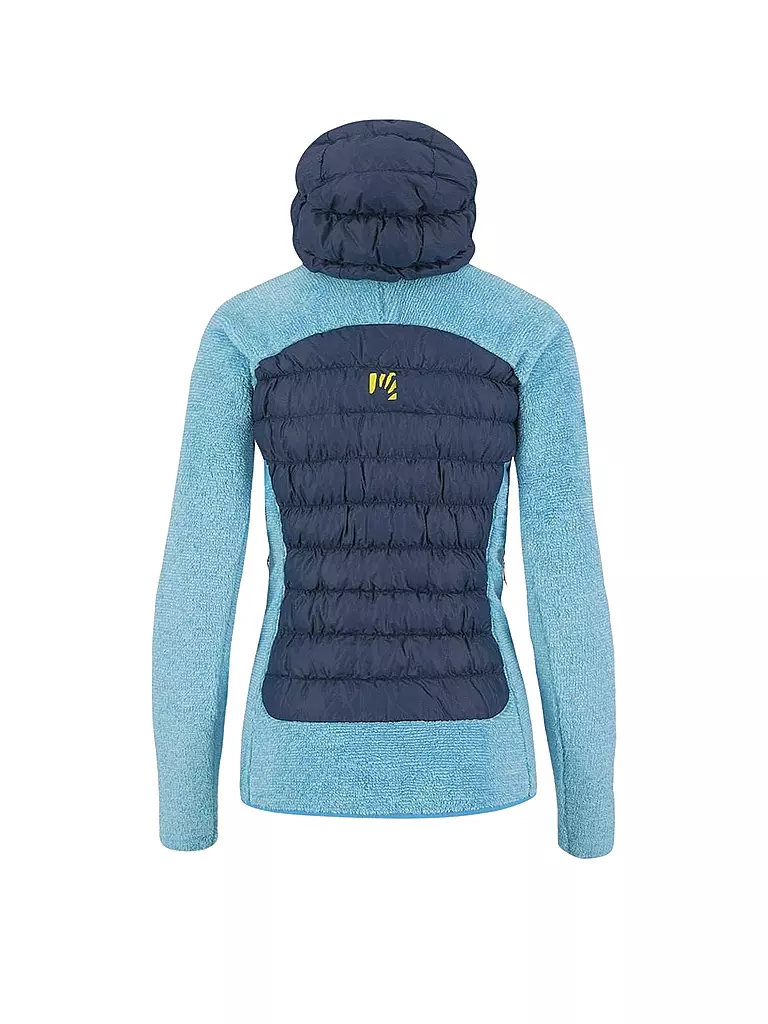 KARPOS | Damen Iso Hybridjacke Marmarole Hoodie | Blu scuro