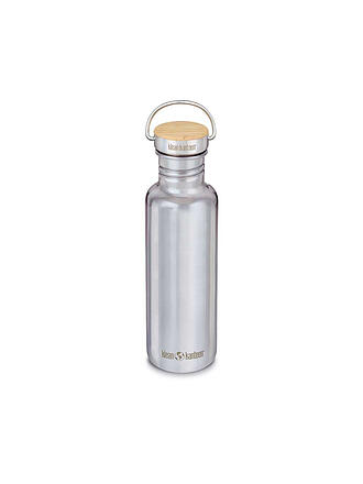 KLEAN KANTEEN | Borraccia in acciaio inossidabile Reflect 800ml Tappo a vite in bambù Acciaio inossidabile a specchio