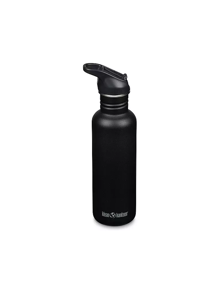 KLEAN KANTEEN | Borraccia Classic Flip Seal Sport Cap Wistraw 532ml | Nero