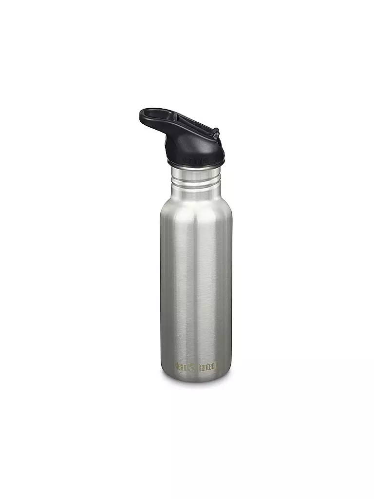 KLEAN KANTEEN | Borraccia Classic Flip Seal Sport Cap Wistraw 532ml | Argento