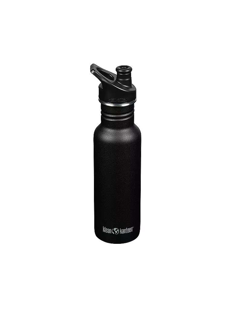 KLEAN KANTEEN | Borraccia in acciaio inox Classic 532ml Sport Cap Nera | Nero
