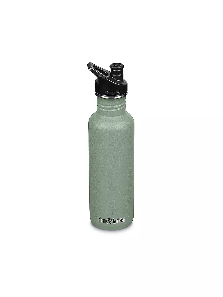 KLEAN KANTEEN | Borraccia in acciaio inox Classic 800ml Sport Cap Sea Spray | Verde chiaro