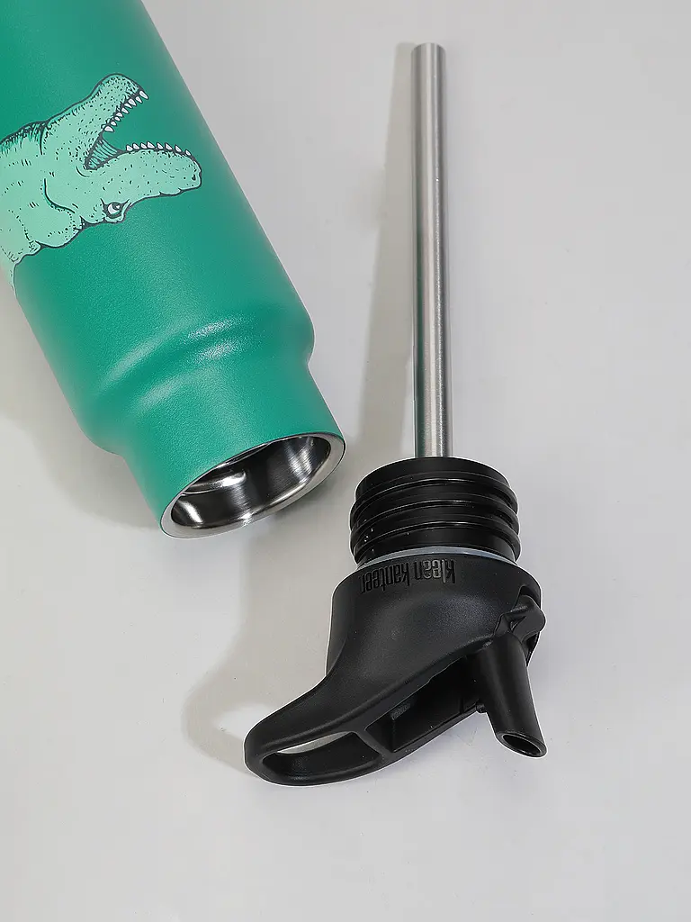 KLEAN KANTEEN | Borraccia in acciaio inox Kid Classic 355ml con tappo sportivo Flip, isolata | 