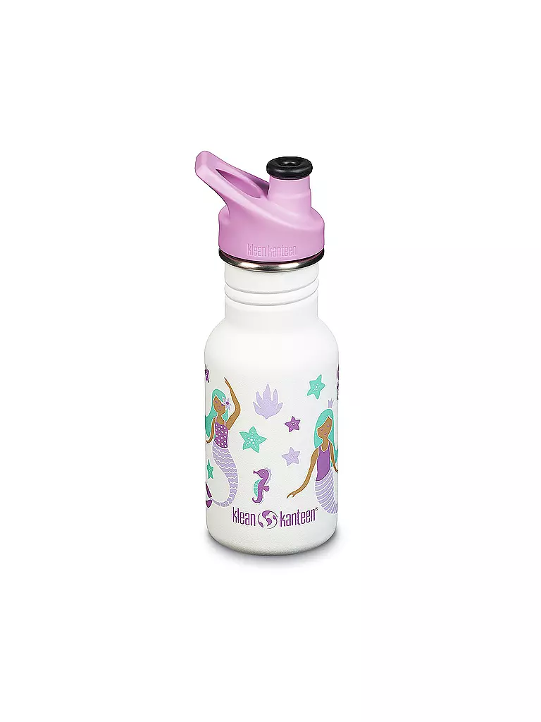 KLEAN KANTEEN | Borraccia per bambini Classic a parete singola 12 oz (355 ml) con tappo Sippy | Fucsia