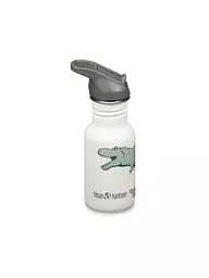 KLEAN KANTEEN | Borraccia per bambini Flip Seal Sport Cap Wistraw 355ml | Bianco