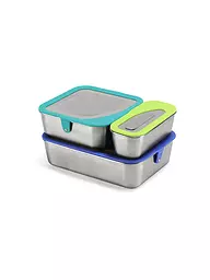 KLEAN KANTEEN | Contenitore per alimenti in acciaio inox Lunchbox Set da 3 | Multicolore