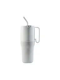 KLEAN KANTEEN | Thermos Rise Tumbler 1064ml con coperchio Flip Lid e cannuccia in acciaio inox | Grigio chiaro