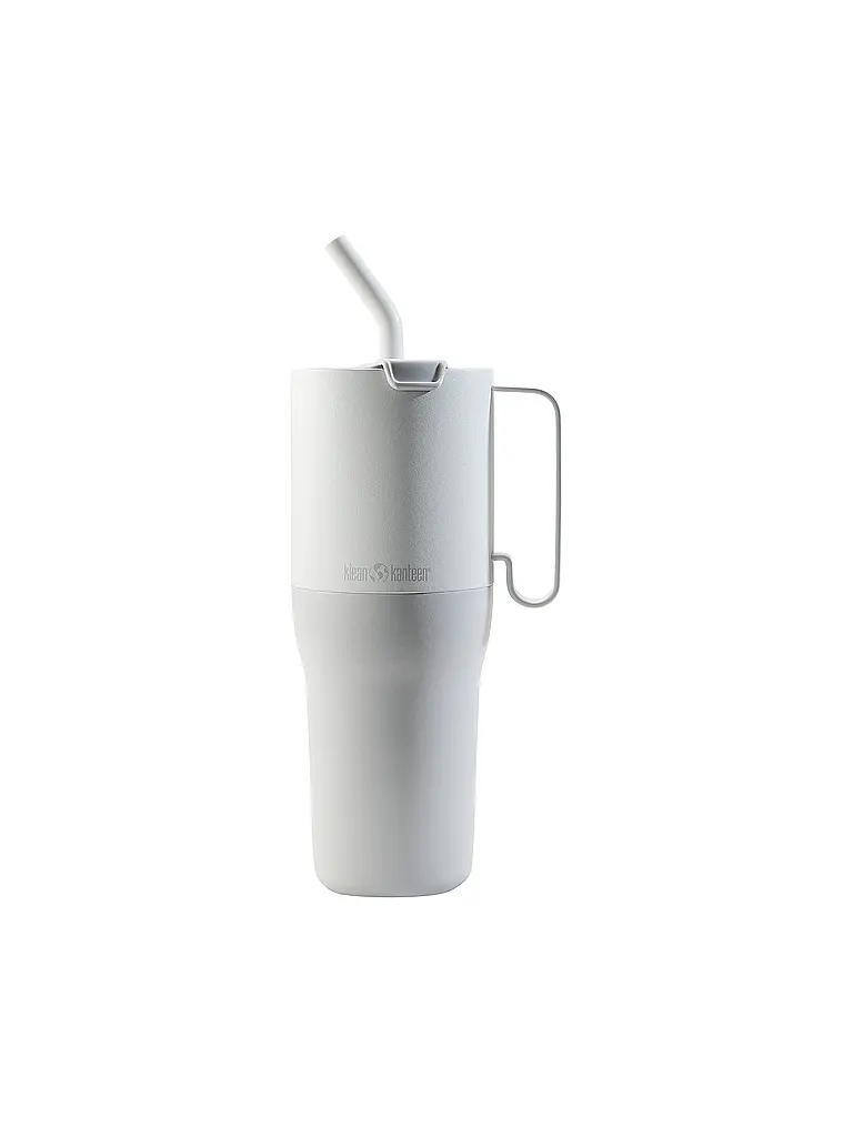 KLEAN KANTEEN | Thermos Rise Tumbler 1064ml con coperchio Flip Lid e cannuccia in acciaio inox | Grigio chiaro