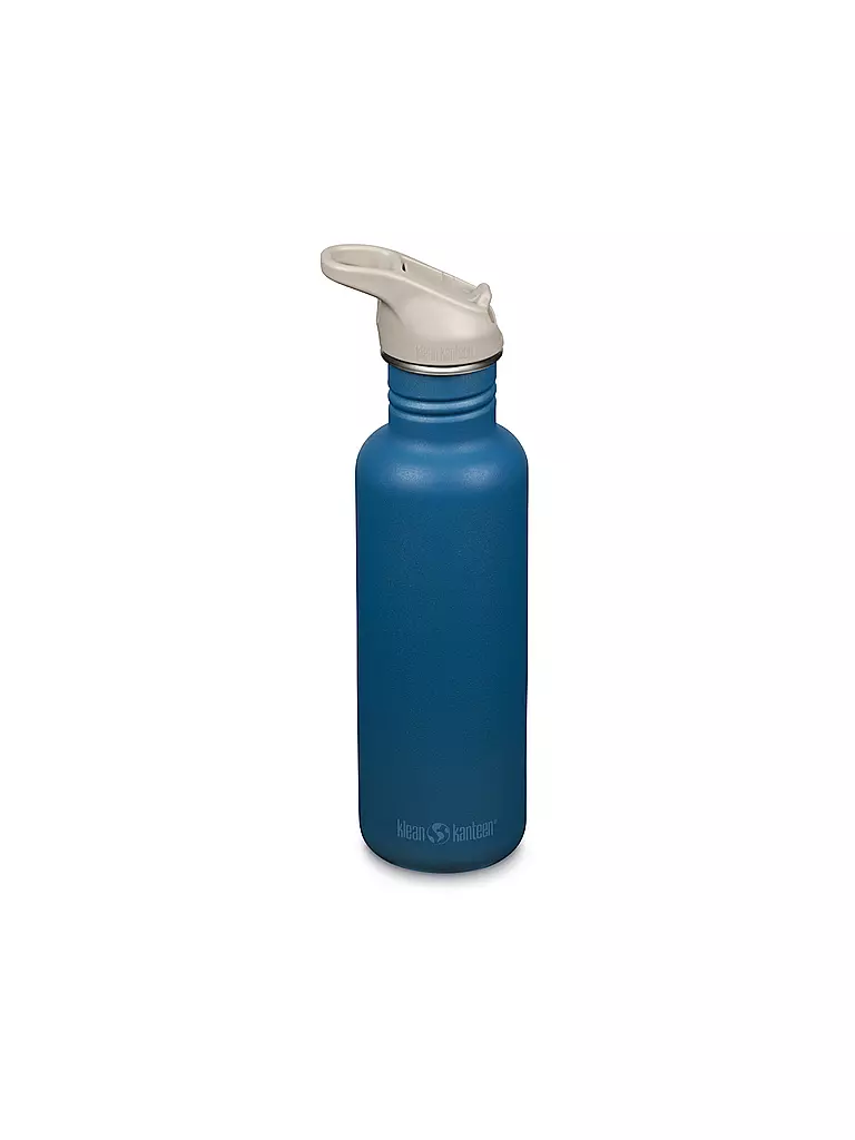 KLEAN KANTEEN | Trinkflasche Classic Flip Seal Sport Cap Wistraw 532ml | Blu