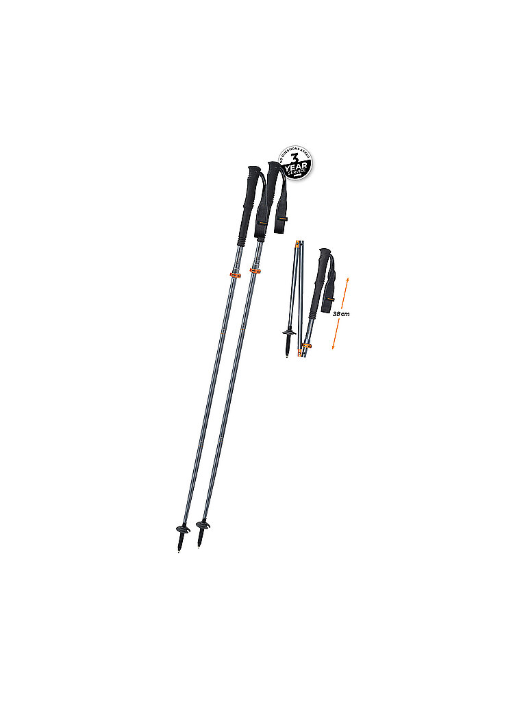 Bastoncini da trekking da donna FX Lite TI Vario Compact nero