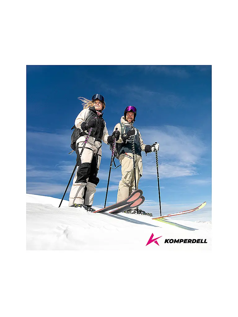 KOMPERDELL | Bastoncini da sci alpinismo Big Art Titanal Vario | Nero