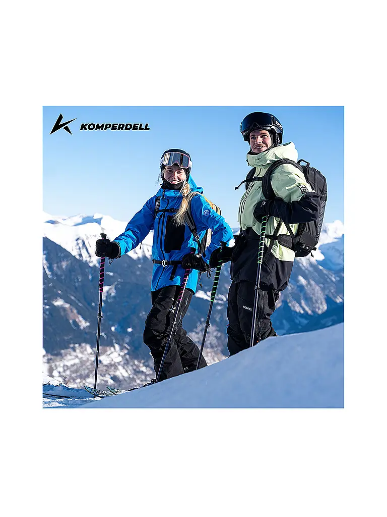 KOMPERDELL | Bastoncini da sci alpinismo Big Art Titanal Vario | Nero