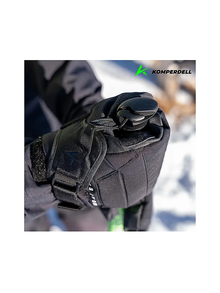 KOMPERDELL | Bastoncini da sci alpinismo Big Art Titanal Vario | Nero