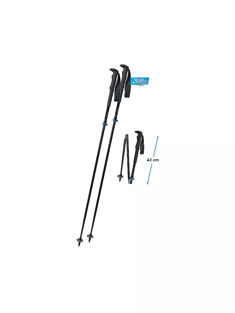 KOMPERDELL | Bastoncini da trekking Carbon FXP ApproachCompact | Nero