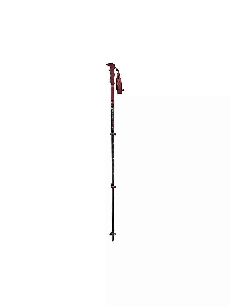 KOMPERDELL | Bastoncini da trekking Carbon Pro Zero Compact | Rosso scuro