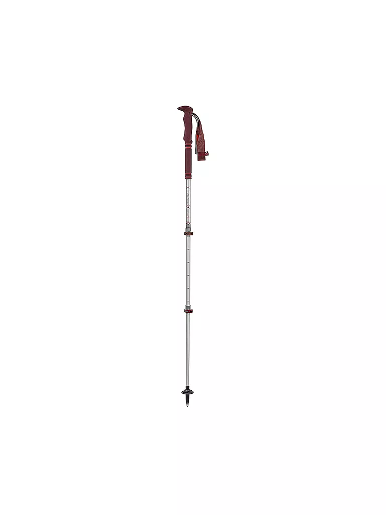 KOMPERDELL | Bastoncini da trekking Explorer Zero Compact | Rosso scuro