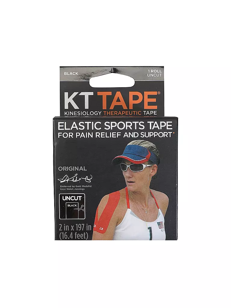 KT TAPE | Tape Originale Non Tagliato Taglia Unica Nero | Nero