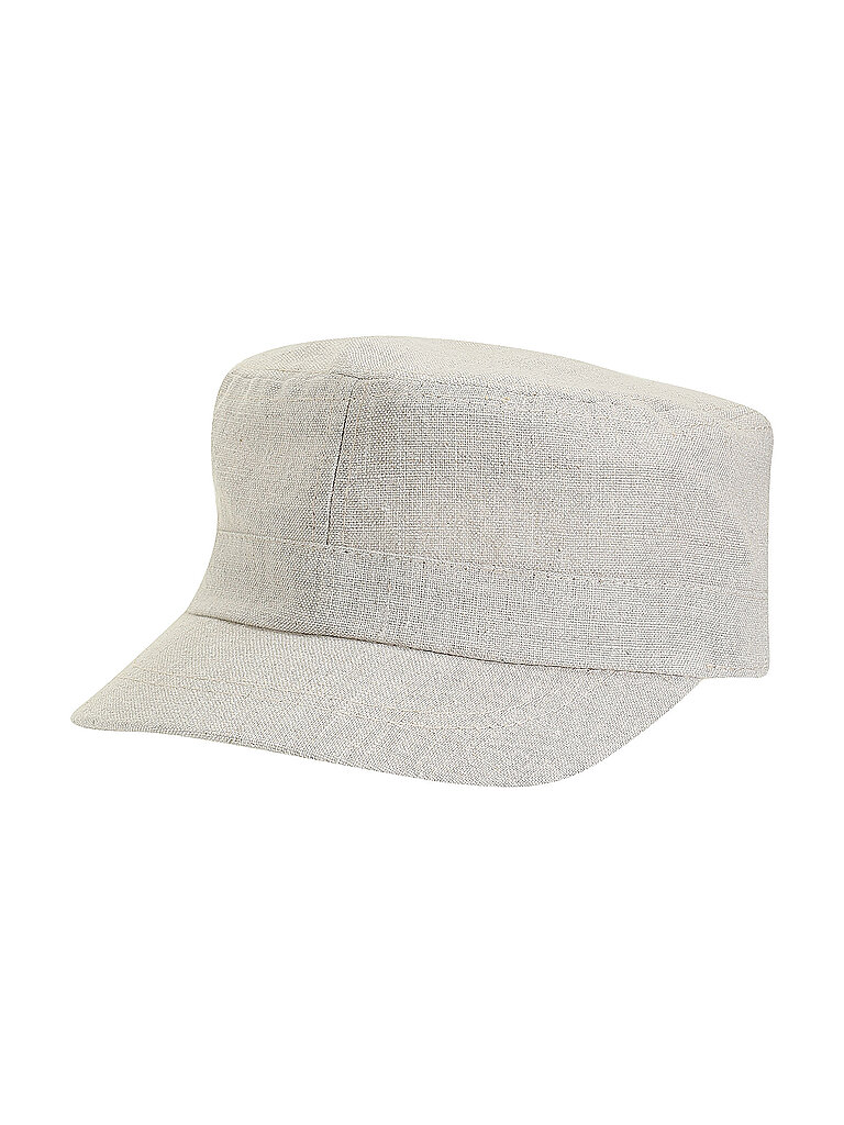 Berretto da uomo in lino beige