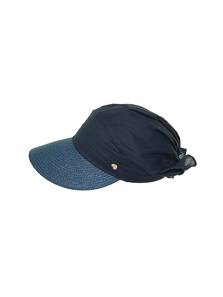 Berretto in tessuto da donna blu