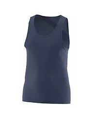 LÖFFLER | Canotta intima da uomo Merino Light | Blu scuro