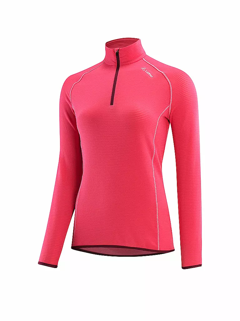 LÖFFLER | Damen  Langlauf Midlayer Techfleece | Rosa