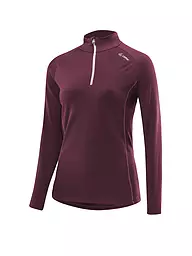 LÖFFLER | Damen Langlaufshirt Midlayer transtex® Merino | Rosso scuro