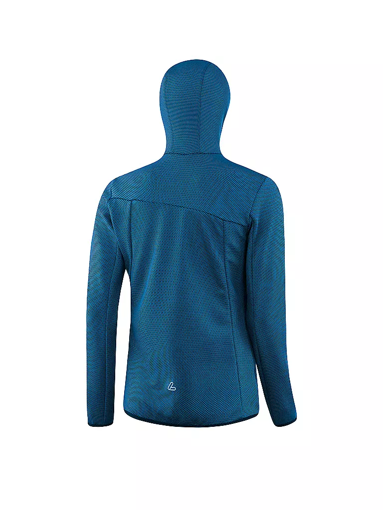 LÖFFLER | Damen Laufhoodie transtex® 3D Cube FZ | Blu