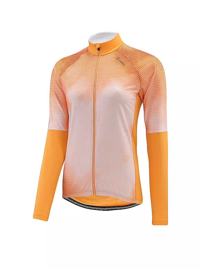 LÖFFLER | Damen Rad Trikot Vapor FZ LS | Arancione