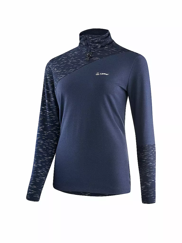 LÖFFLER | Damen Unterziehshirt TRANSTEX® Turtleneck Starlit | Blu scuro