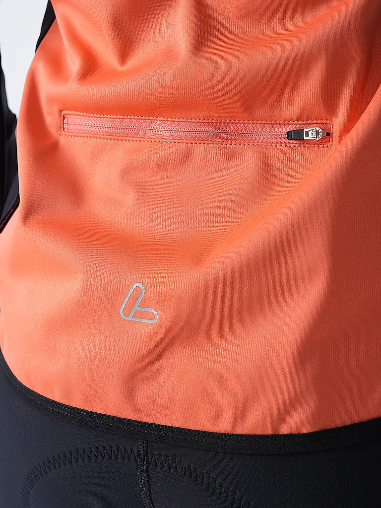 LÖFFLER | Giacca invernale da ciclismo da donna Alpha Airblocc Light | Corallo