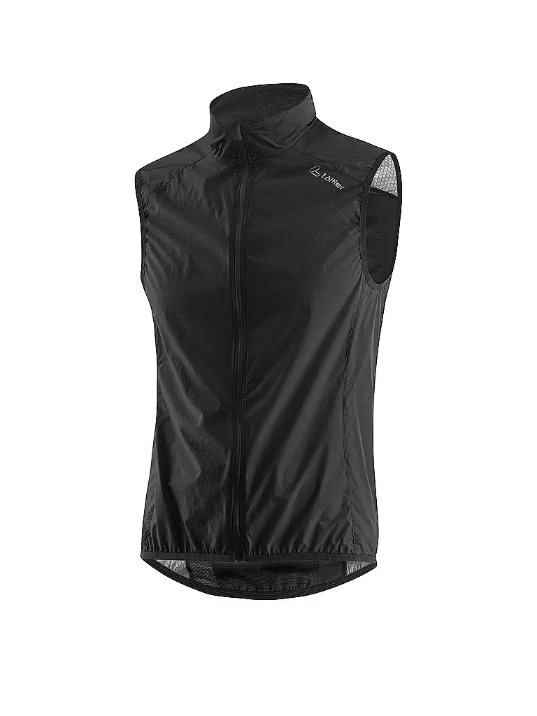 LÖFFLER | Gilet da ciclismo da uomo WPM Pocket | Nero