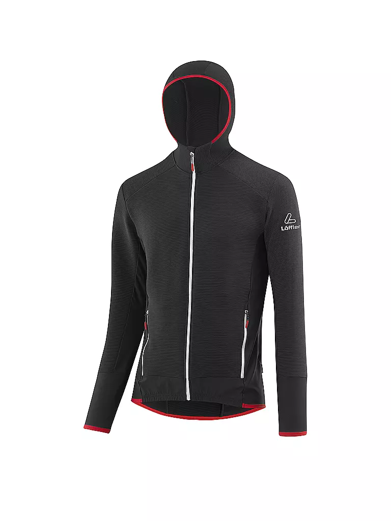 LÖFFLER | Herren Langlauf-Hoodie transtex® RIB | Nero