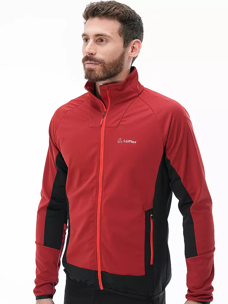 LÖFFLER | Herren Langlaufjacke Verve WS Light | Rosso scuro