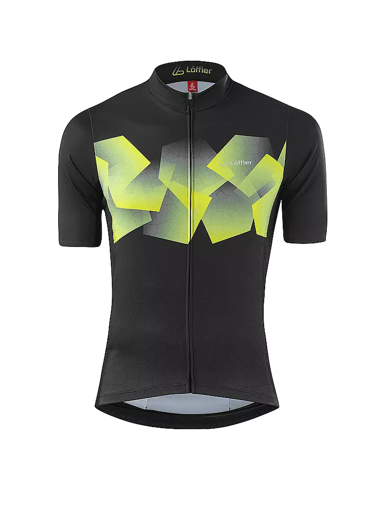 LÖFFLER | Herren Radtrikot Leaves Hotbond® FZ | Nero