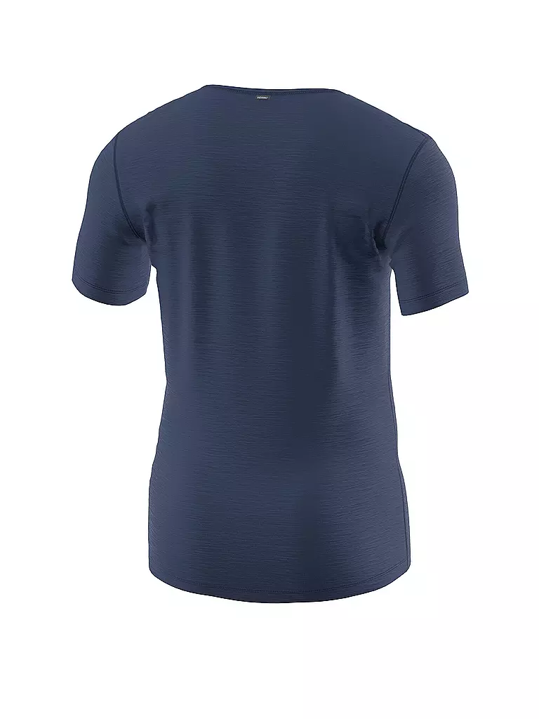 LÖFFLER | Herren Unterziehshirt Merino Light | Blu scuro
