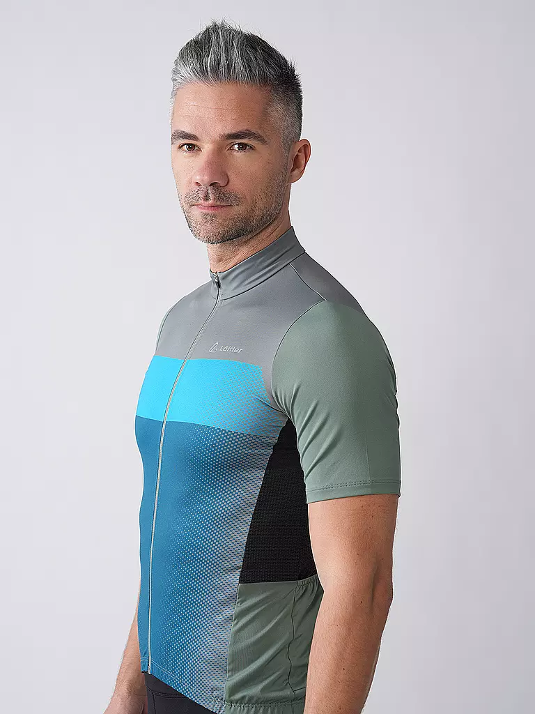 LÖFFLER | Maglia da ciclismo da uomo Grady Mid FZ | Blu