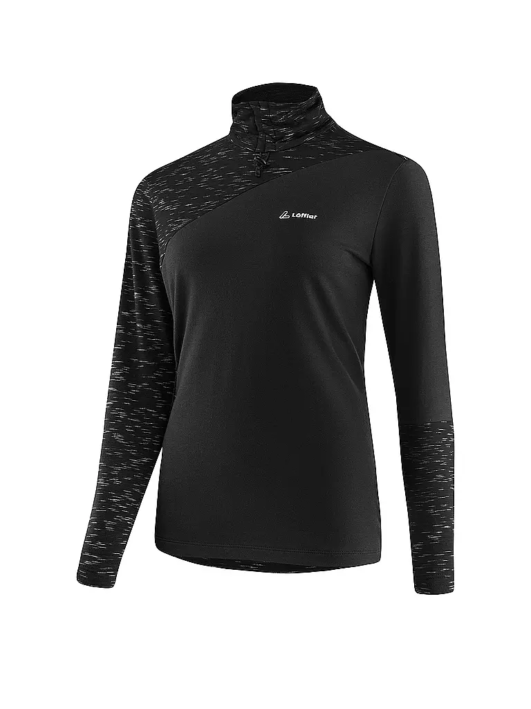 LÖFFLER | Maglia intima da donna TRANSTEX® Turtleneck Starlit | Nero