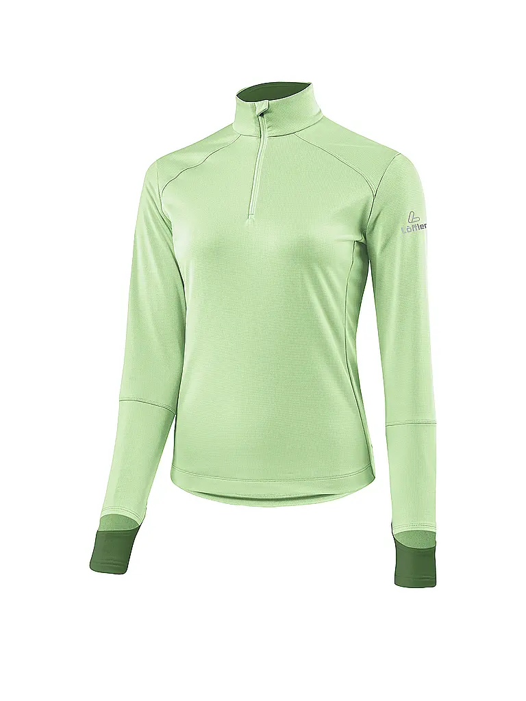 LÖFFLER | Maglia intima da sci di fondo da donna Midlayer Tech Stretch | Menta