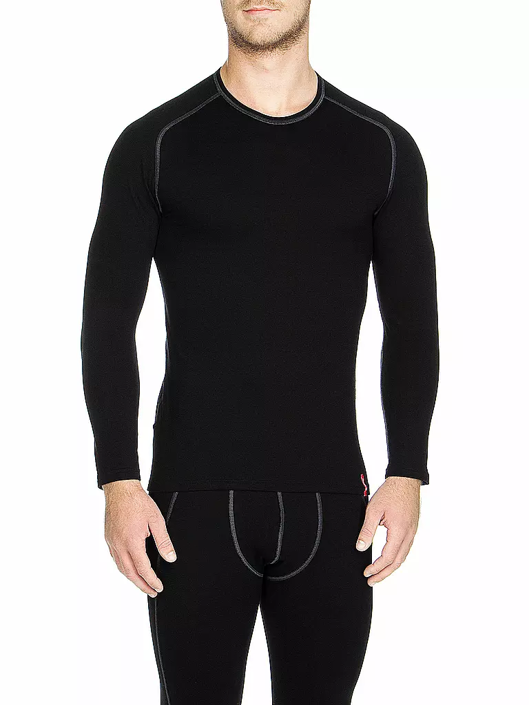 LÖFFLER | Maglia intima funzionale da uomo | Nero
