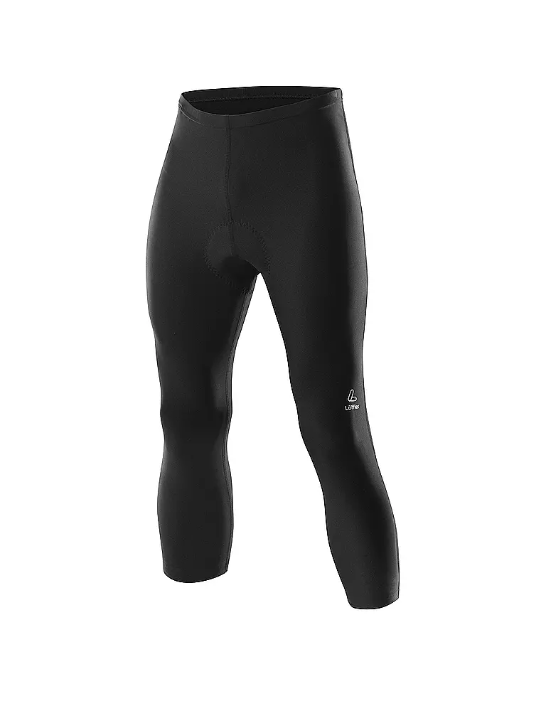 LÖFFLER | Pantaloncini da ciclismo da uomo Basic 3/4 | Nero