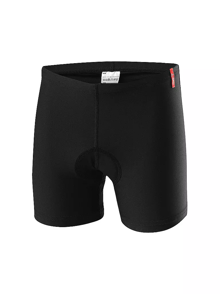 LÖFFLER | Pantaloncini intimi da ciclismo elasticizzati per bambini | Nero