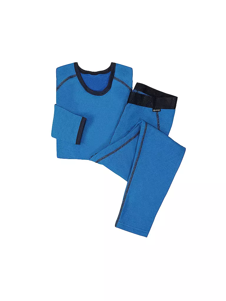 LÖFFLER | Set di biancheria intima funzionale per bambini TRANSTEX® WARM | Blu
