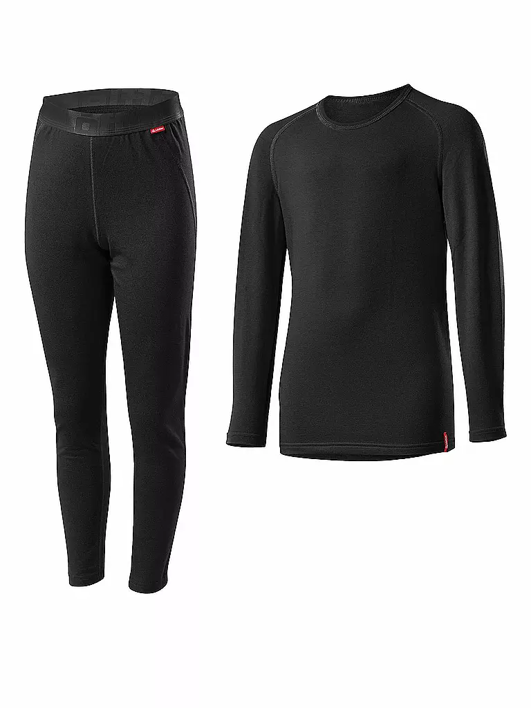 LÖFFLER | Set di intimo termico per bambini TRANSTEX® WARM | Nero