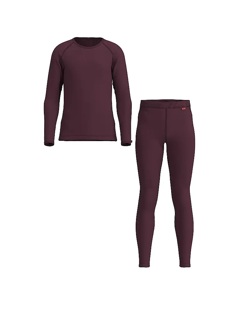LÖFFLER | Set intimo per bambini TRANSTEX® WARM | Rosso scuro