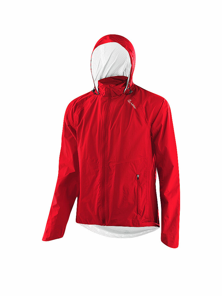 Löffler Giacca da ciclismo da uomo WPM Pocket CF Hoodie rosso 54
