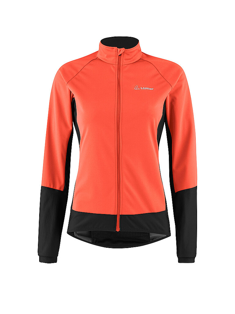 Löffler Giacca invernale da ciclismo da donna Alpha Airblocc Light corallo 38