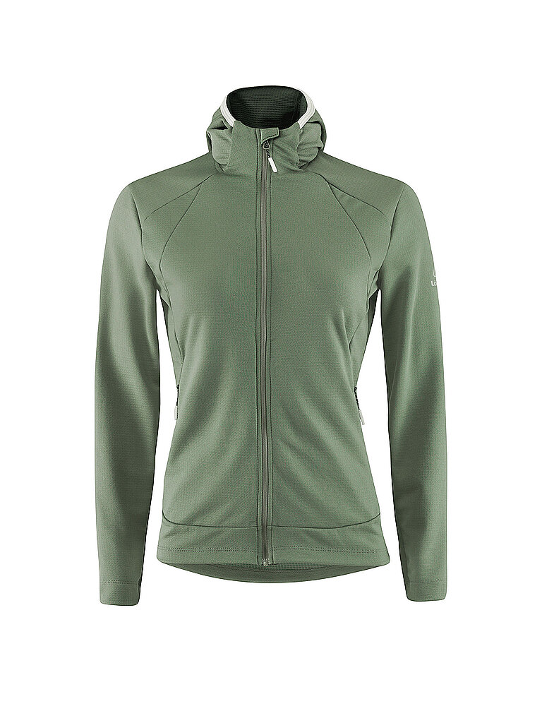 Löffler Giacca in pile da sci di fondo da donna Tech-Merino Hoodie oliva 42